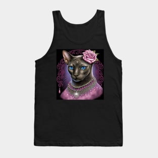 Rosey Abyssinian Cat Tank Top